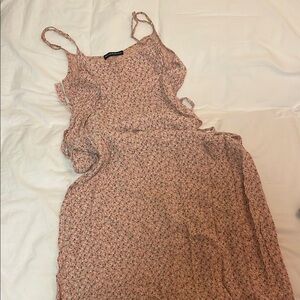 RARE Brandy Melville Floral Pink Maxi Dress